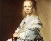 扬 科内利斯 维斯普伦克 : Girl in a Blue Dress